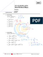 Bahas MATEMATIKA M15 INTEGRAL KUNCI