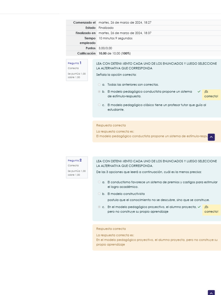 Evaluación De Introducción Y Desarrollo Del Módulo 1 Unidad 2 Del