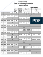 Preliums Time Table - 24