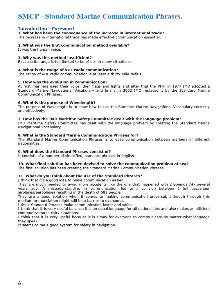 Standard Marine Communication Guide | PDF | Communication