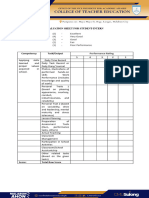 Internship Evaluation Sheet