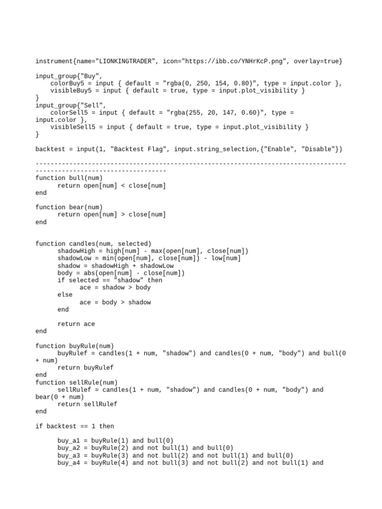 Script Lionkingtrader | PDF