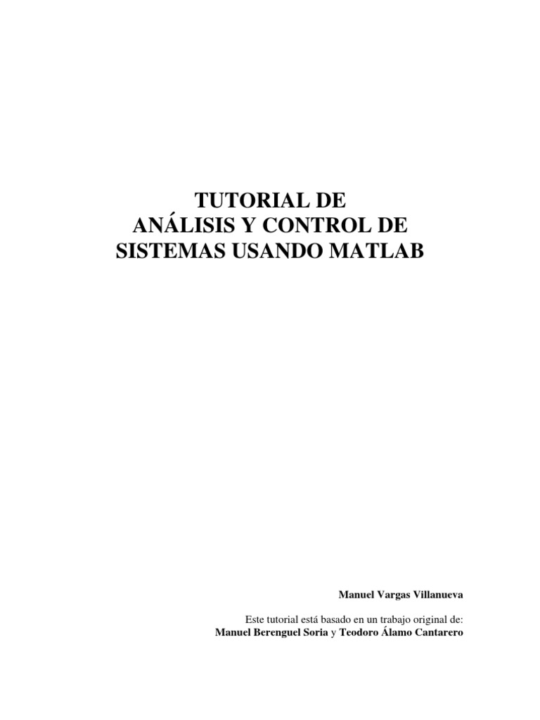 Análisis de Sistemas con MATLAB | PDF