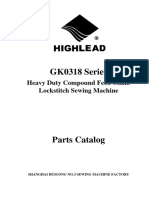 GK0318 Lockstitch Sewing Machine Parts Catalog