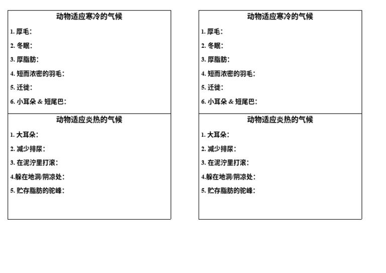 动物适应寒冷的气候 | PDF