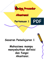 Dasar Dasar Akuntansi I - Minggu 1