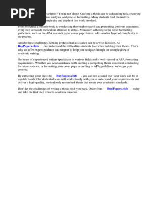 Apa Research Paper Cover Page Format