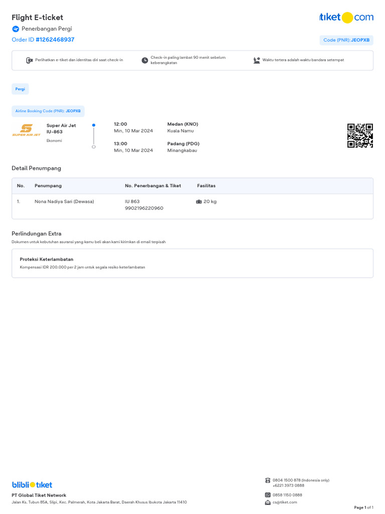 Panduan Check-in Super Air Jet | PDF