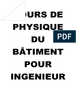 Cours de Physique Des Bâtiments Revu