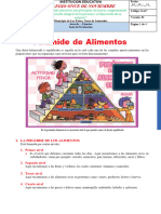 Pirámide de Alimentos para Cuarto de Primaria