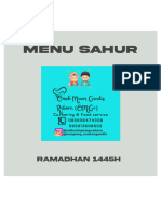 menu sahur dan buka puasa