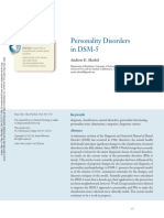 Skodol 2012 Personality Disorders in DSM 5