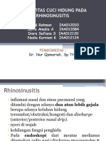 Efektivitas Cuci Hidung Pada Rhinosinusitis