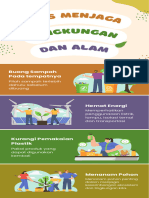 Warna-Warni Ilustrasi Infografis Tips Menjaga Lingkungan Dan Alam