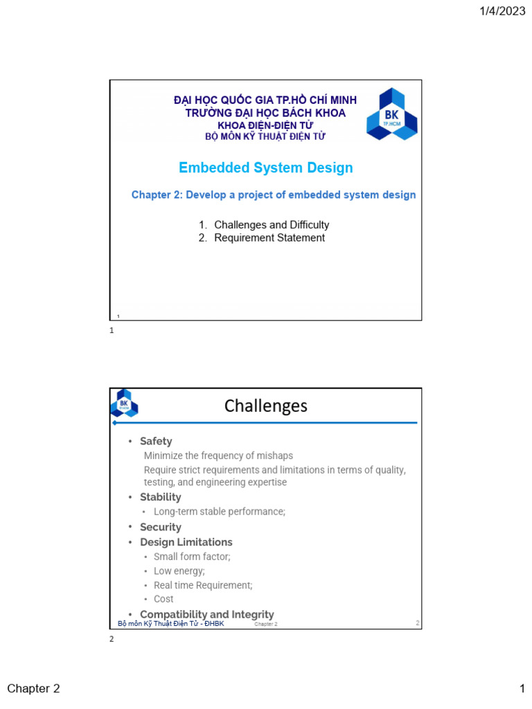 CH 2 | PDF | Specification (Technical Standard) | Embedded System