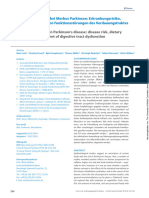 Ernährungsaspekte Bei Morbus Parkinson: Erkrankungsrisiko, Diät Und Therapie Von Funktionsstörungen Des Verdauungstraktes