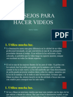 Consejos para Hacer Videos