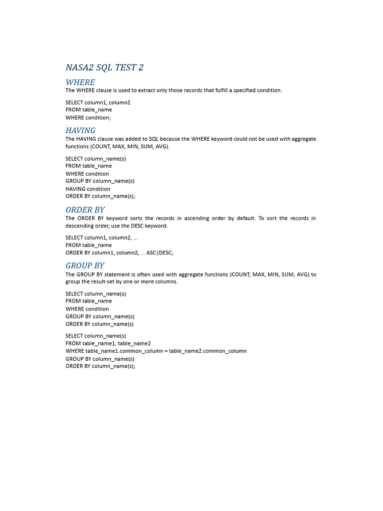SQL Tutorial: Group By and Queries | PDF | Databases | Data Management
