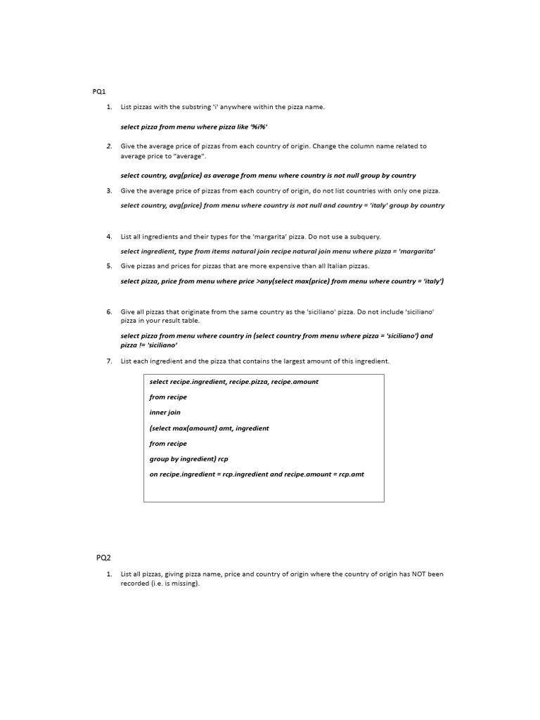 University of technology sydney sql summary notes for sql test 2024