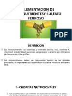 Suplementacion de Micronutrientesy Sulfato Ferroso