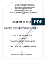 Choix D'investissement L3 Cca Imsa