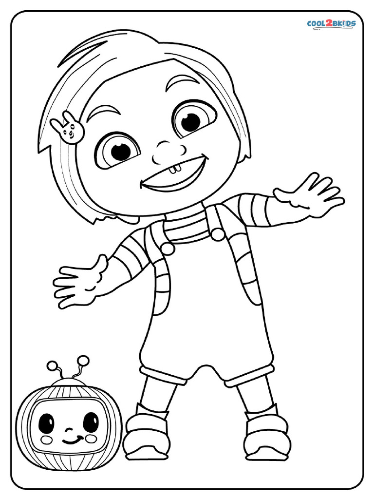 Cocomelon Coloring Template