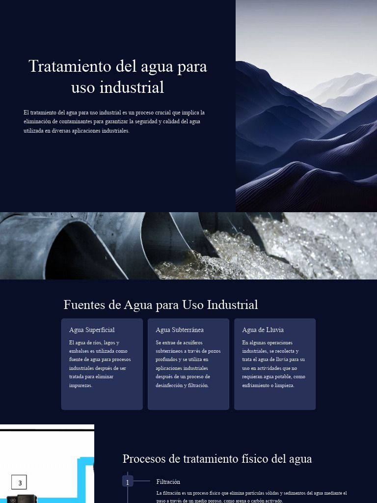 Tratamiento Del Agua para Uso Industrial | PDF