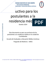 Instructivo Postulantes Residencia Medica 2024 1ra