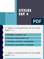 Pergunta Bíblicas de Efésios