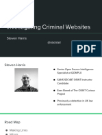 Investigating Criminal Websites - Steven Harris - Skopenow 2022
