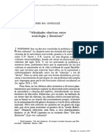 Afinidades Electivas Entre Sociología y Literatura