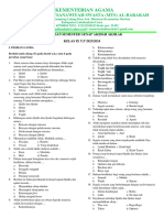 Soal Ujian Semester Genap Akidah Akhlak