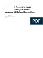 Menggali Keistimewaan Waktu Mustajab untuk Berdoa di Bulan Ramadhan