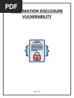 Information Disclosure Vulnerability