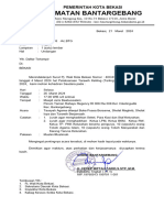 Surat Pelaksanaan Tarling PJ Walikota Bekasi
