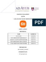 MGT790 - Case Analysis of Xiaomi Corporation