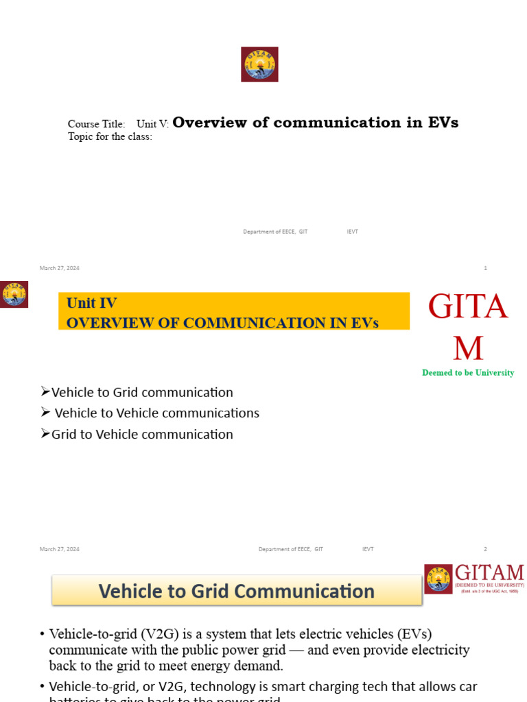 IEVT Unit 5 Documents of Introduction To Electruc Vehicle Technology ...