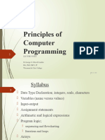 Principles of Comp Programming - 3 Reduced Ex