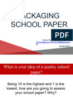 Packaging School Paper