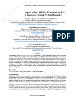 Analysis of The Impact of The COVID-19 Pandemic On Key Supply Chain Process Through Syste Dynamics