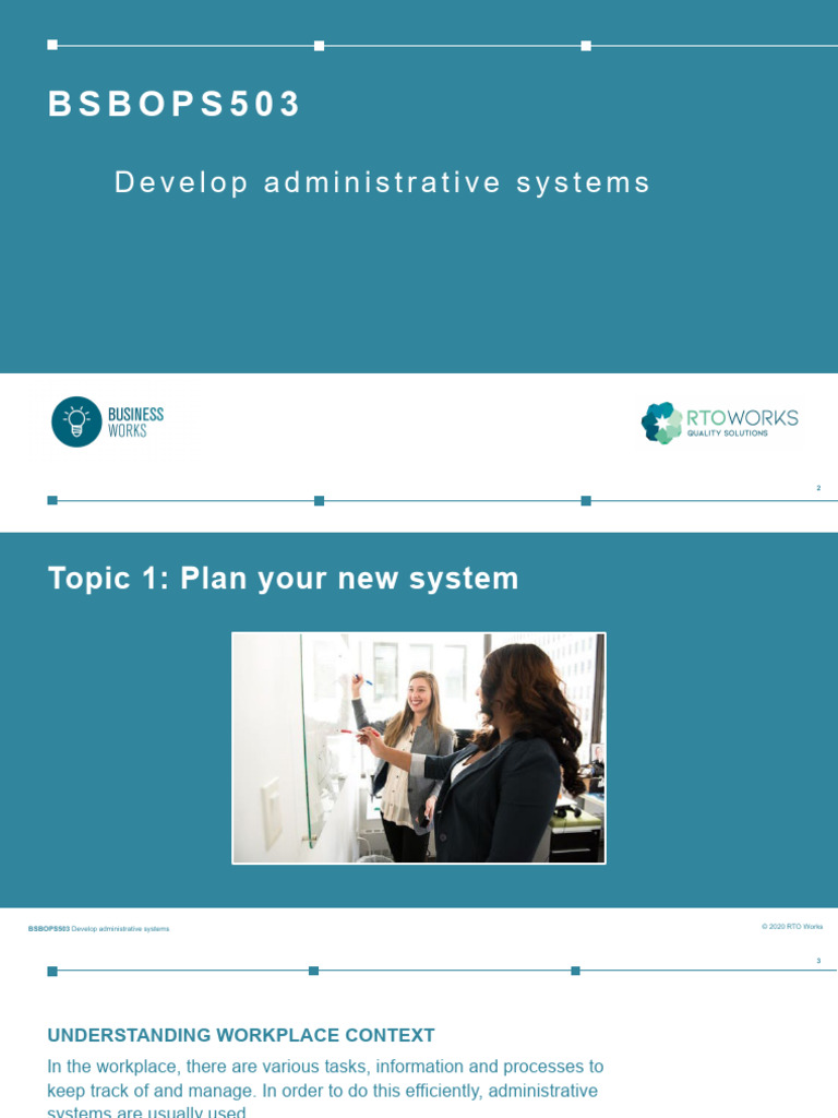 Develop Effective Administrative Systems | PDF | Brainstorming | System