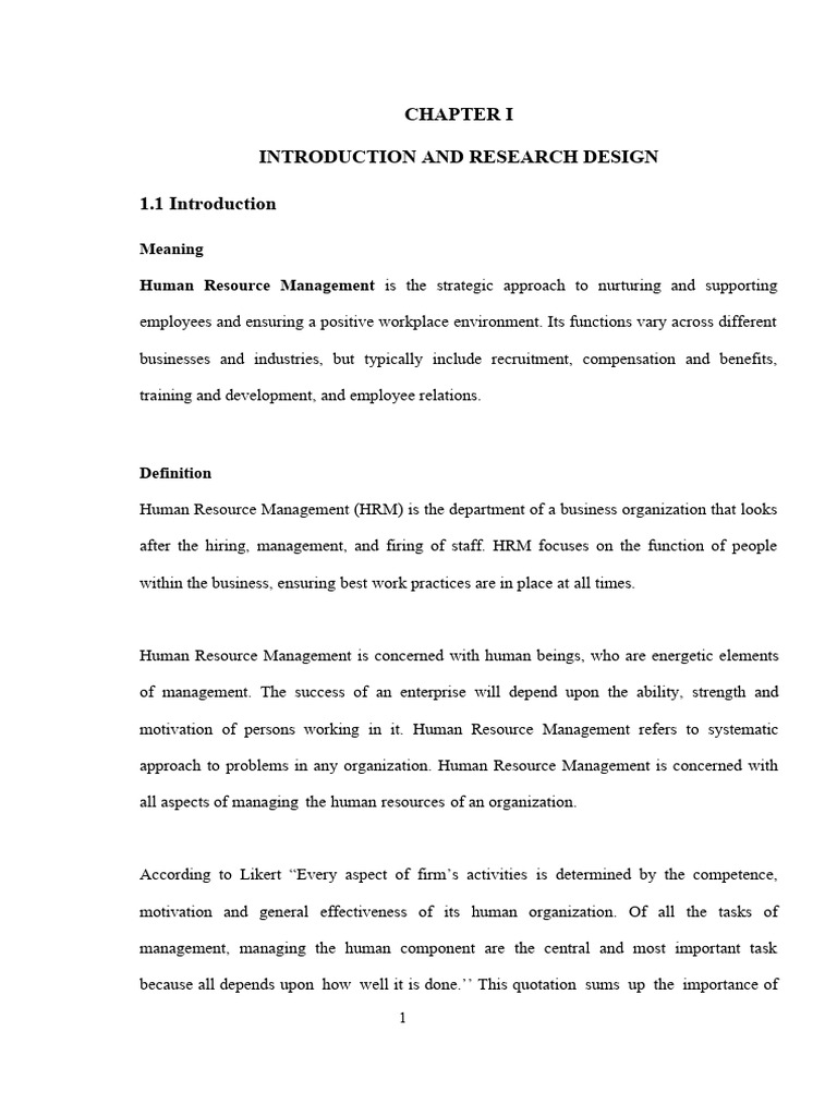 Aswin Project | PDF | Human Resource Management | Business