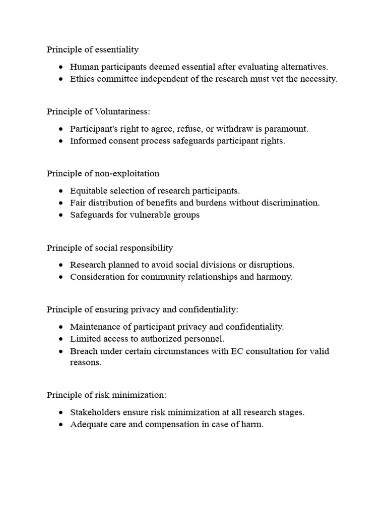 Ethical Principles in Biomedical Research | PDF | Informed Consent ...