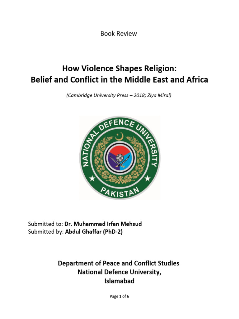 How Violence Shapes Religion | PDF | Social Science
