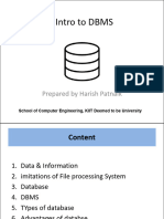 Intro To DBMS