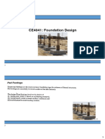 CE4041: Foundation Design: Pad Footings