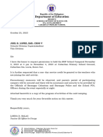 BSP Request Letter