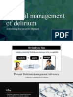 Medical Management of Delirium