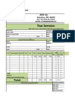 GST Invoice Format in Excel