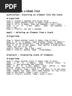 DS Stack & Queue Using Linked List